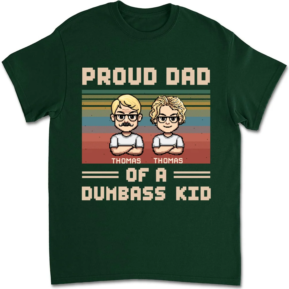 Proud Dad Of A Few Kids - Personalized Custom Shirt - Image 13