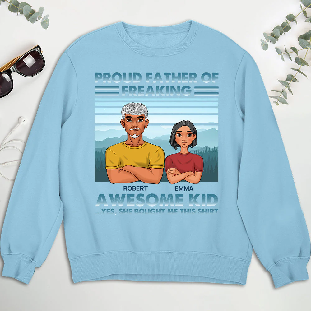 Proud Father - Personalized Custom Shirt - Image 6