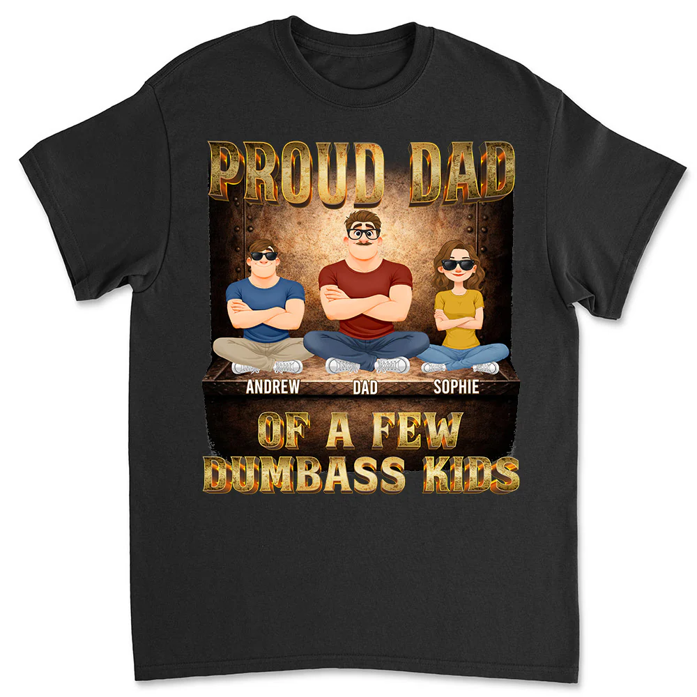 Proud Father Vibes - Personalized Custom Shirt