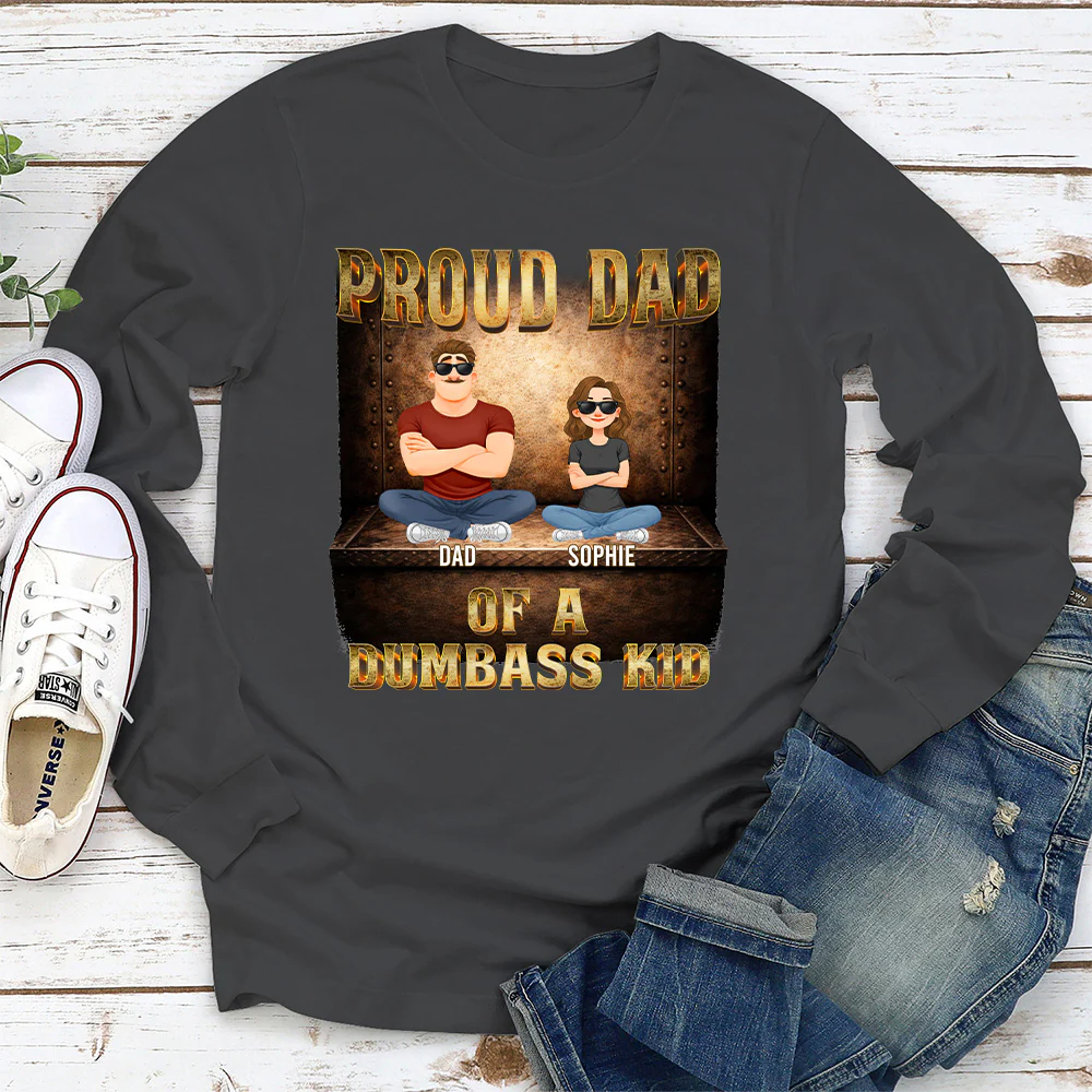 Proud Father Vibes - Personalized Custom Shirt - Image 4