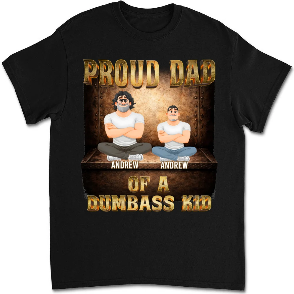 Proud Father Vibes - Personalized Custom Shirt - Image 6