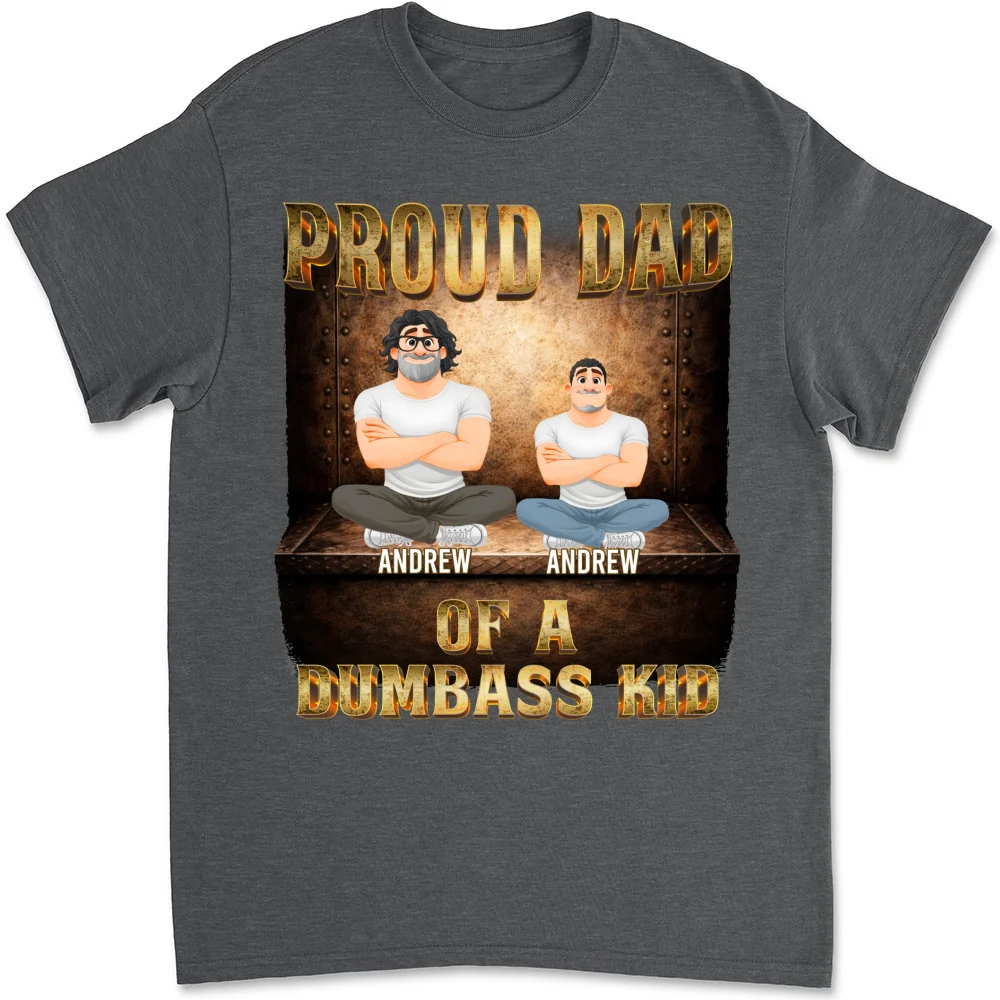 Proud Father Vibes - Personalized Custom Shirt - Image 7