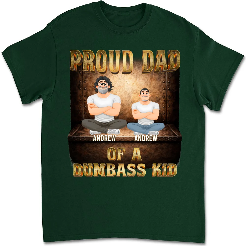 Proud Father Vibes - Personalized Custom Shirt - Image 8