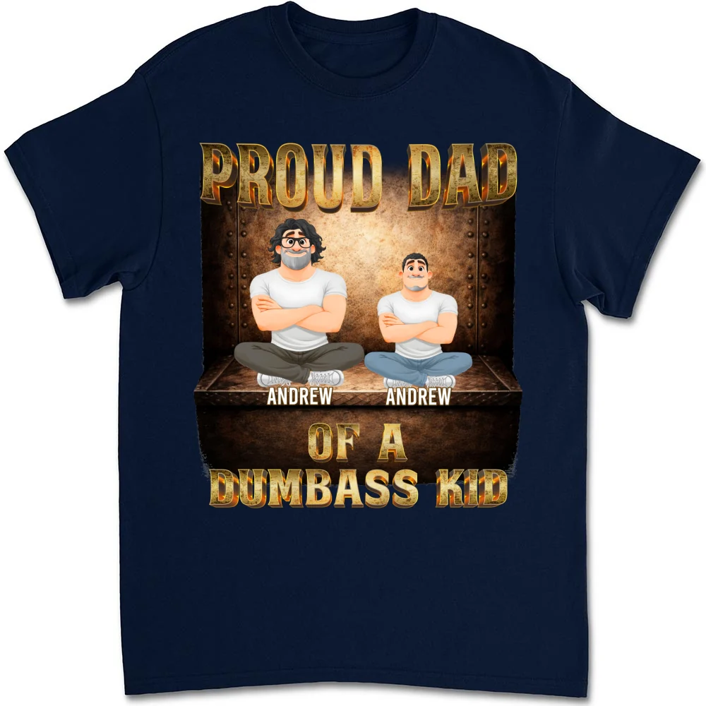 Proud Father Vibes - Personalized Custom Shirt - Image 9
