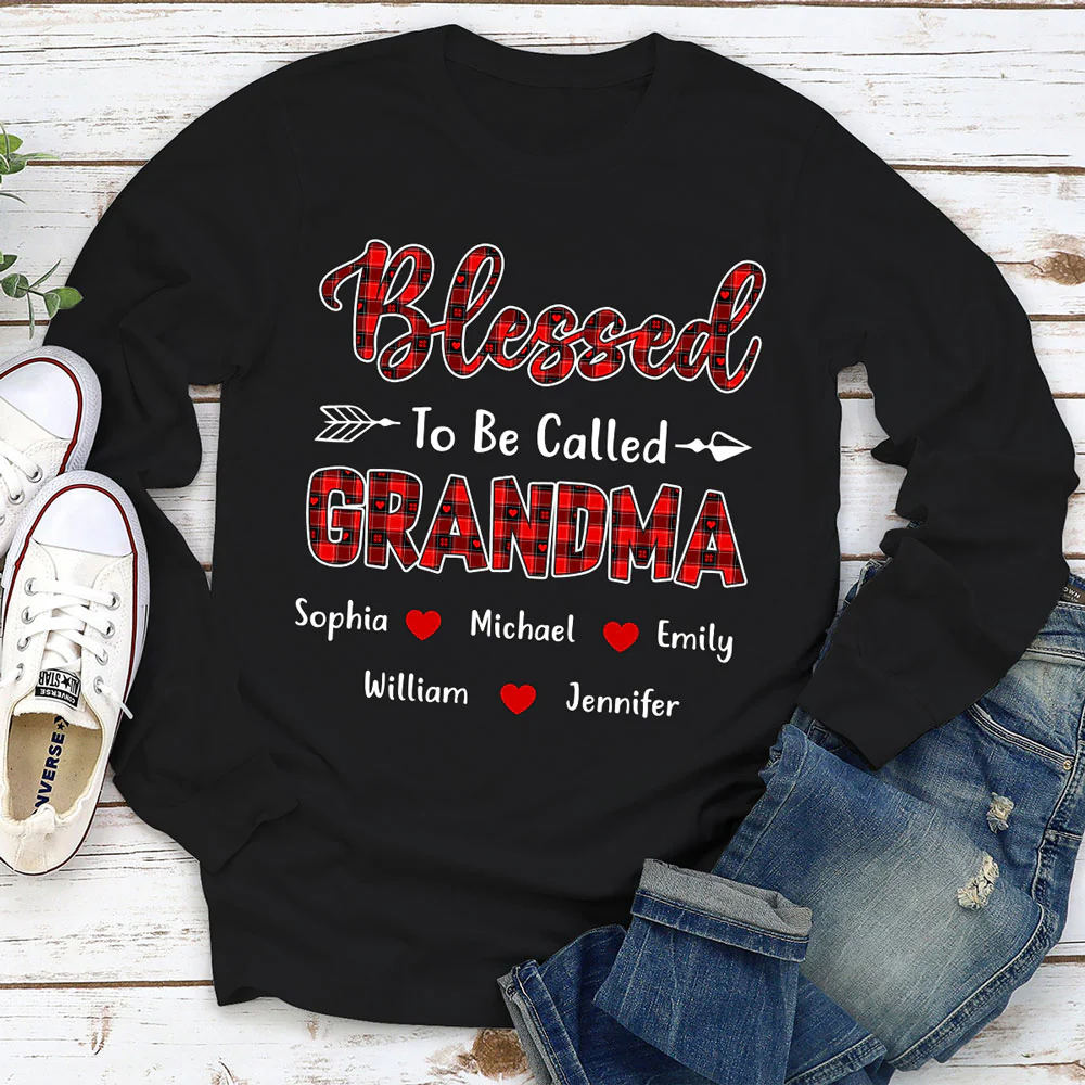 Proud Grandma - Personalized Custom Shirt - Image 4