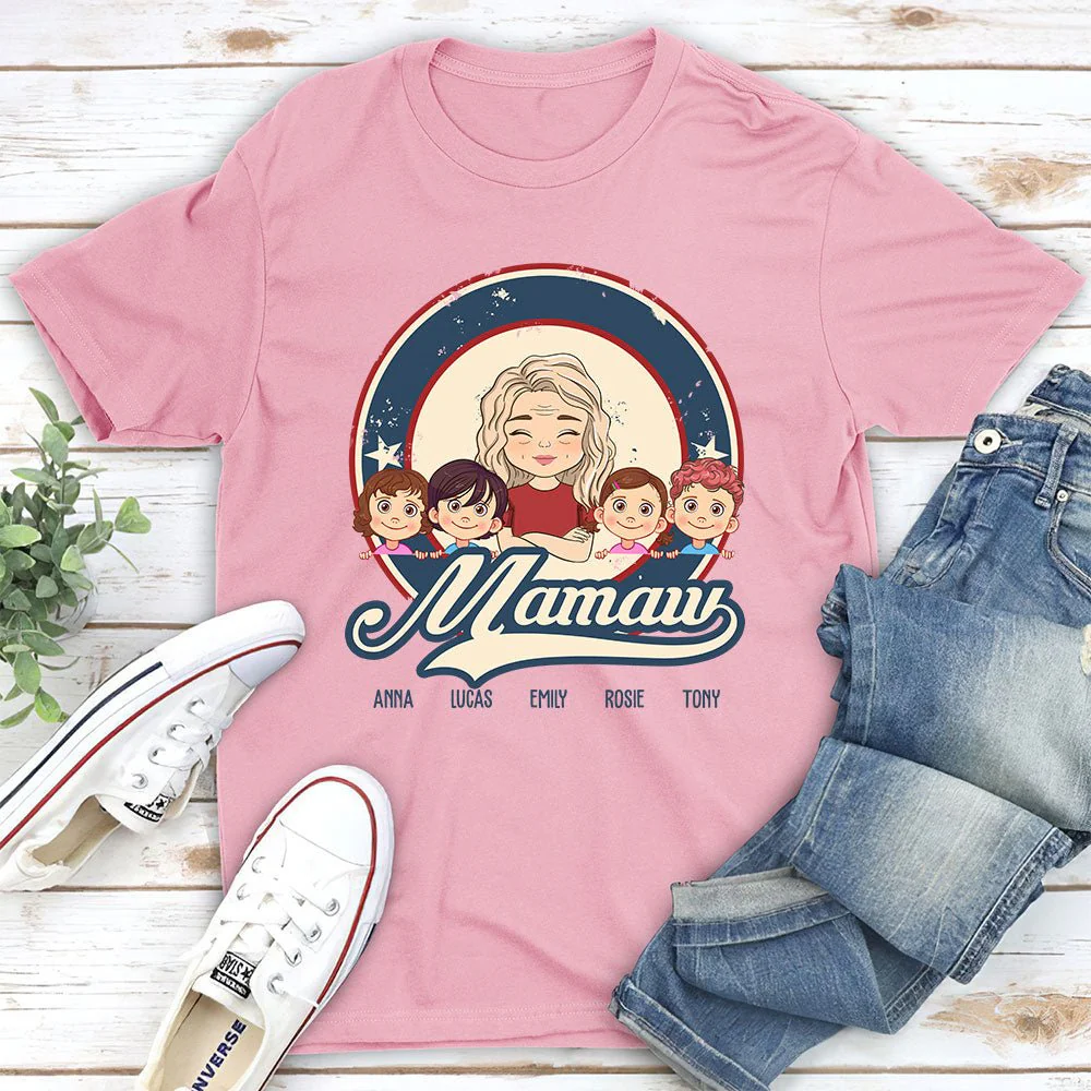 Proud Grandma - Personalized Custom Unisex T-shirt - Image 3