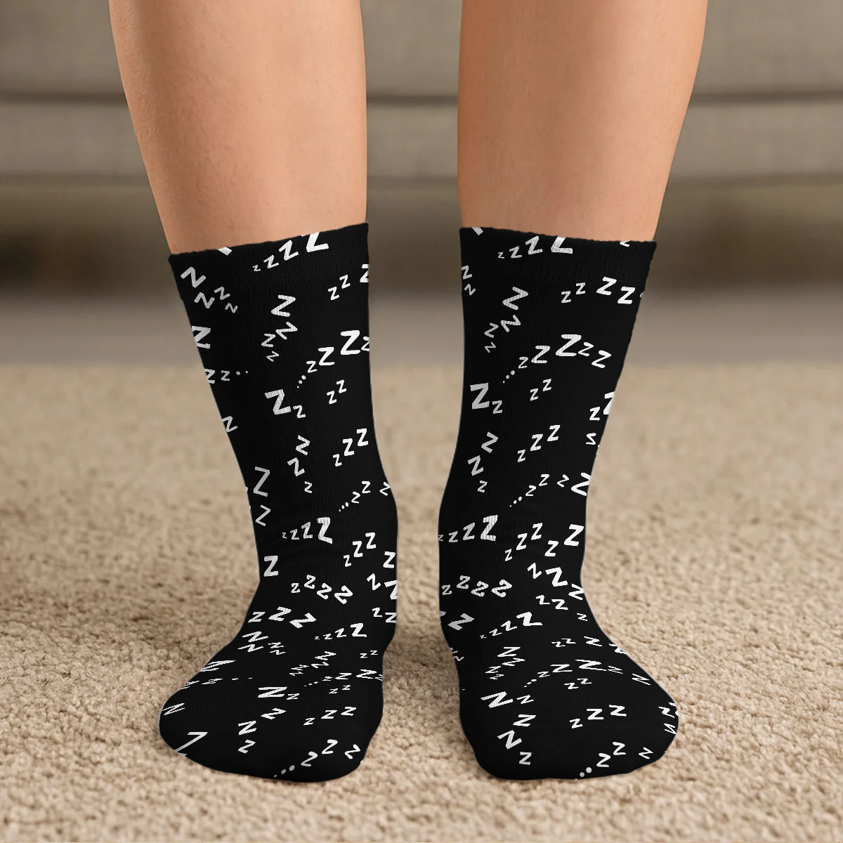Proud Member Nap Time Club - Personalized Custom Crew Socks - Image 4