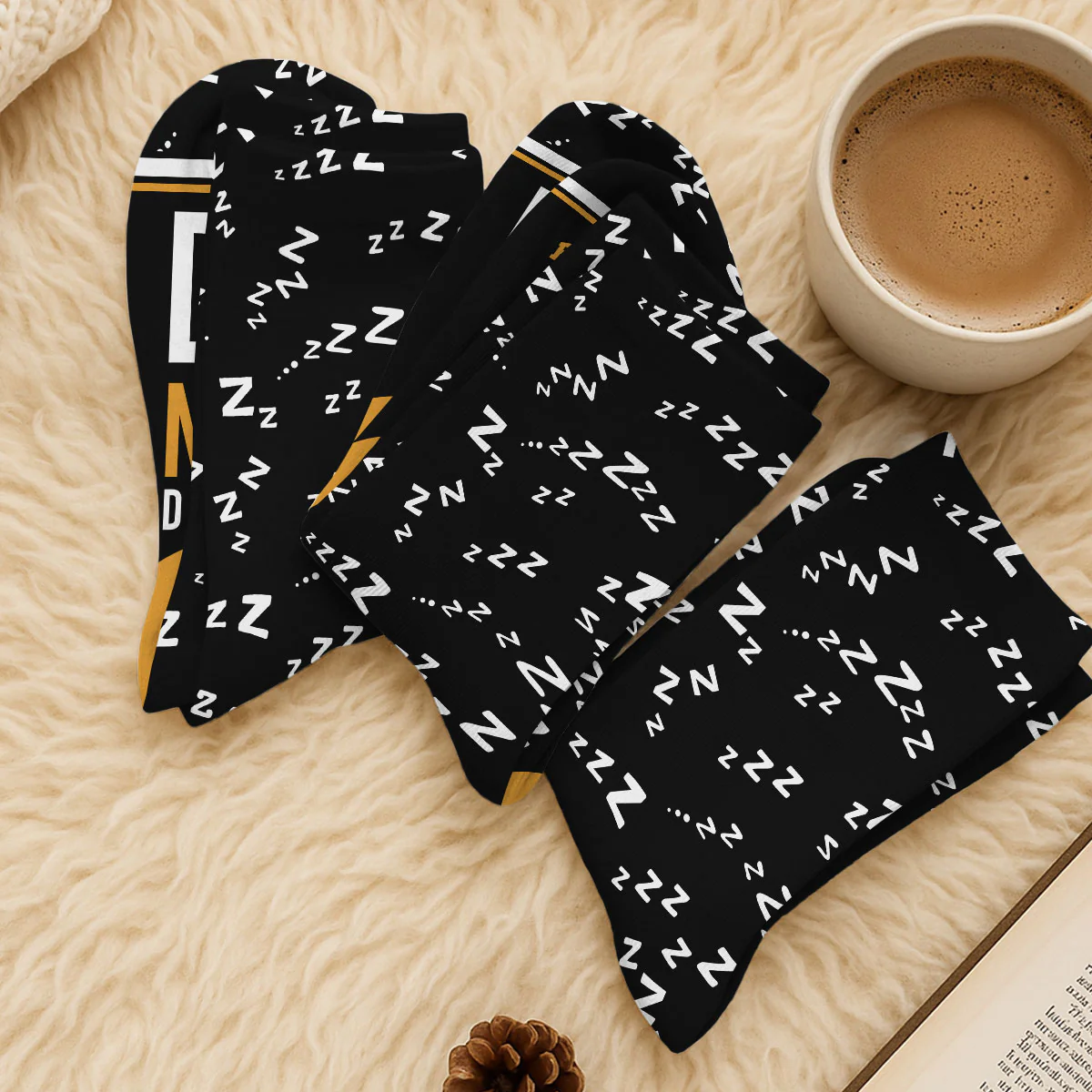 Proud Member Nap Time Club - Personalized Custom Crew Socks - Image 5