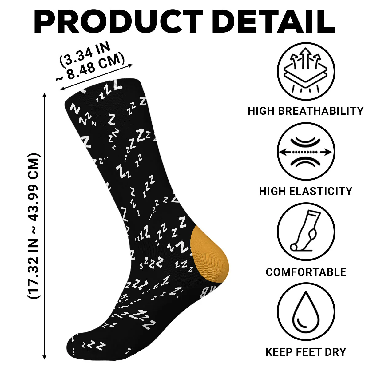 Proud Member Nap Time Club - Personalized Custom Crew Socks - Image 6