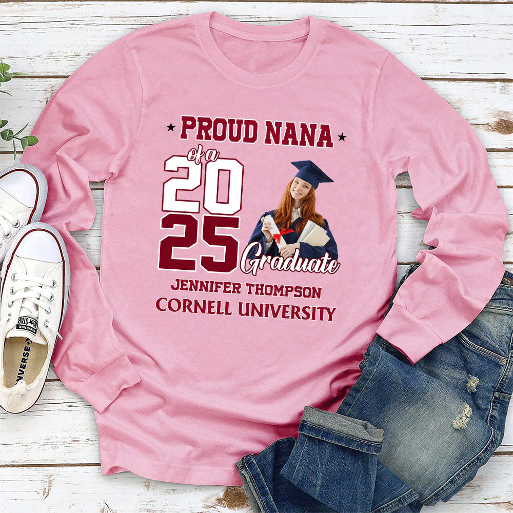 Proud Mom Of A Graduate 2025 - Personalized Custom Shirt - Image 3
