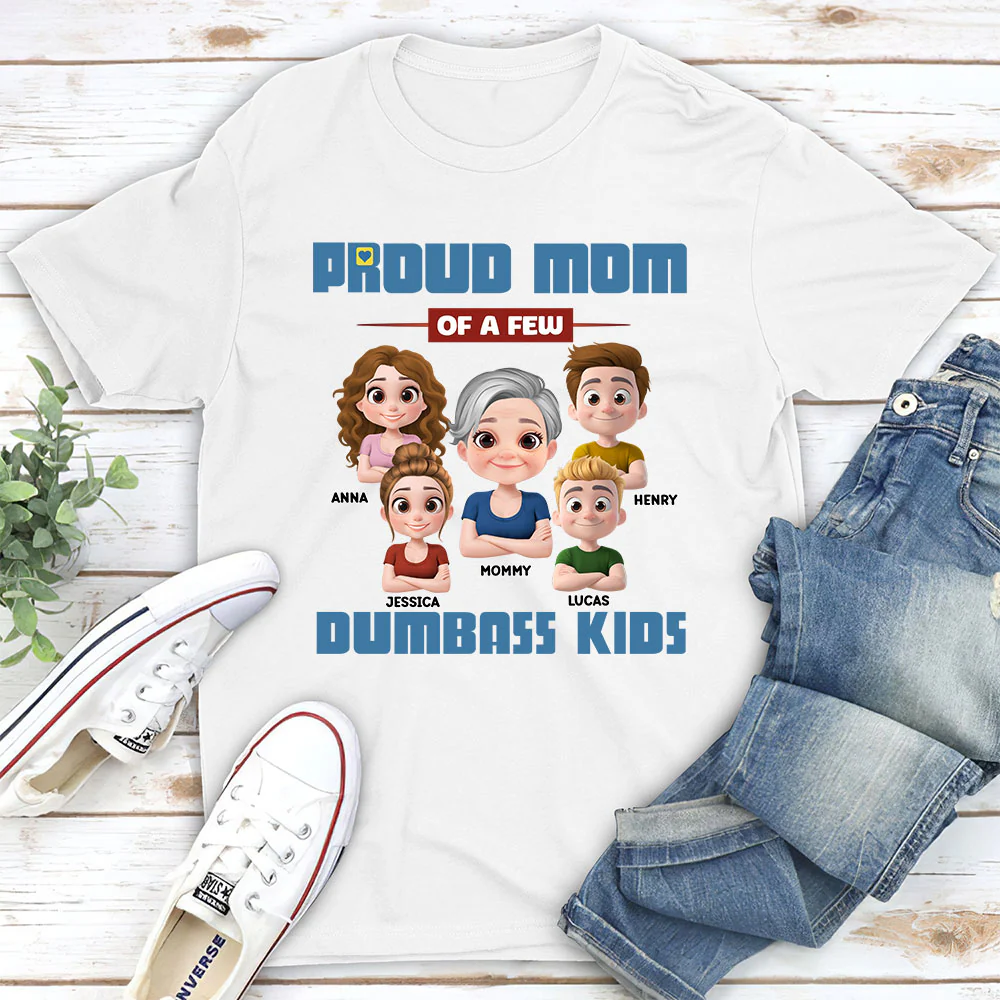 Proud Mom - Personalized Custom Shirt - Image 2