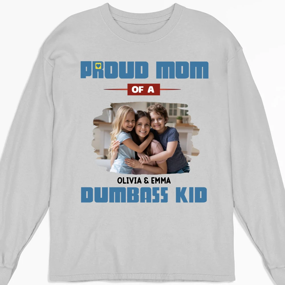 Proud Mom Photo - Personalized Custom Shirt - Image 10