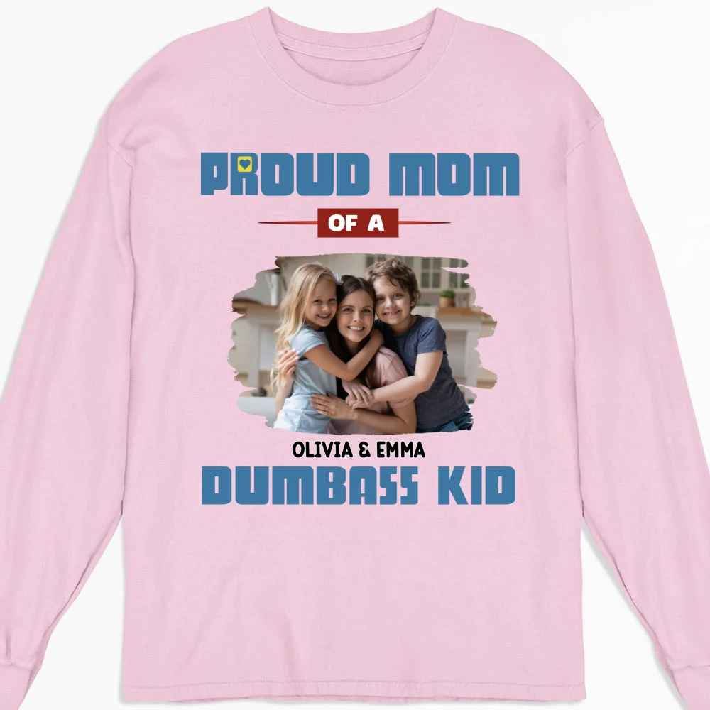 Proud Mom Photo - Personalized Custom Shirt - Image 11