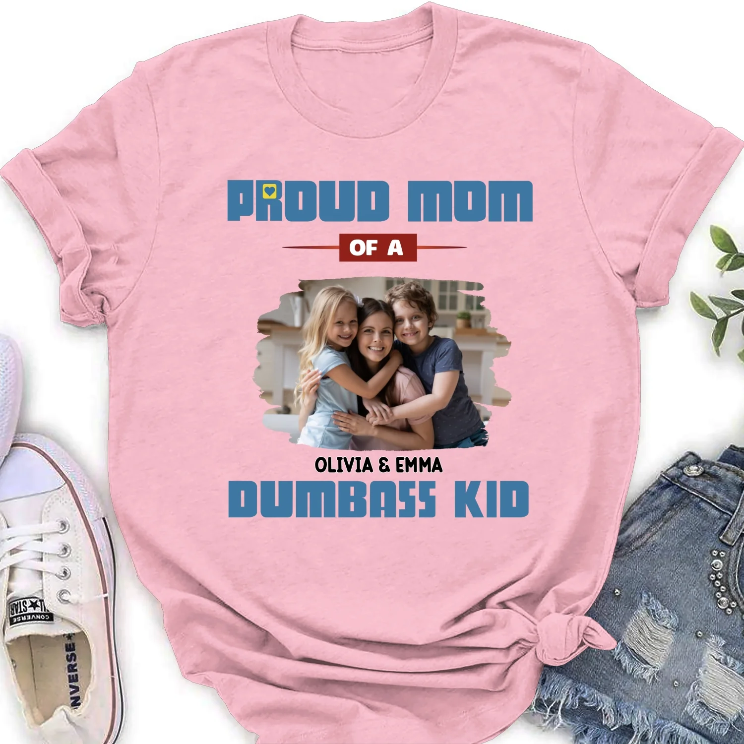 Proud Mom Photo - Personalized Custom Shirt - Image 17