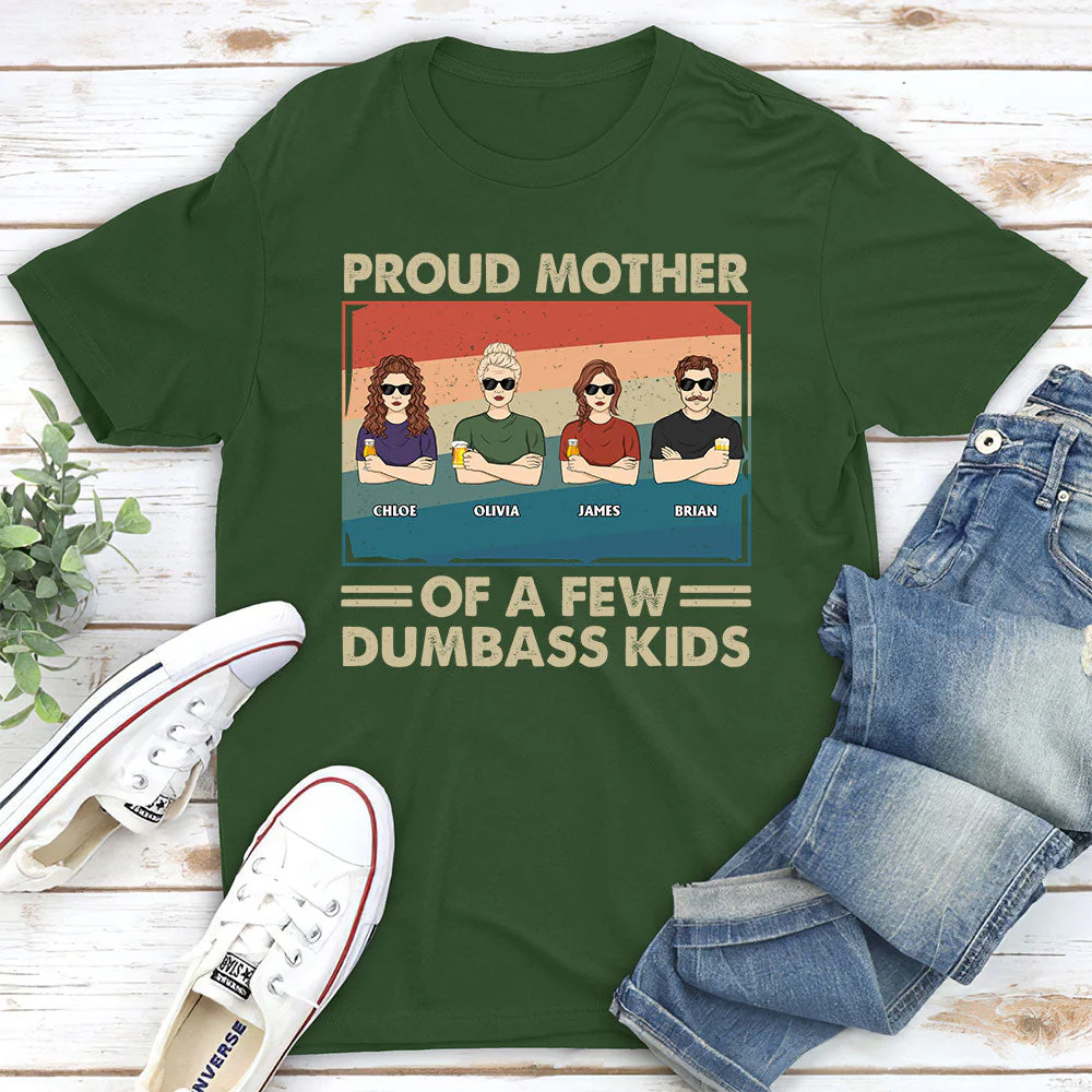 Proud Mother Of A Few Kids - Personalized Custom Unisex T-shirt - Image 4