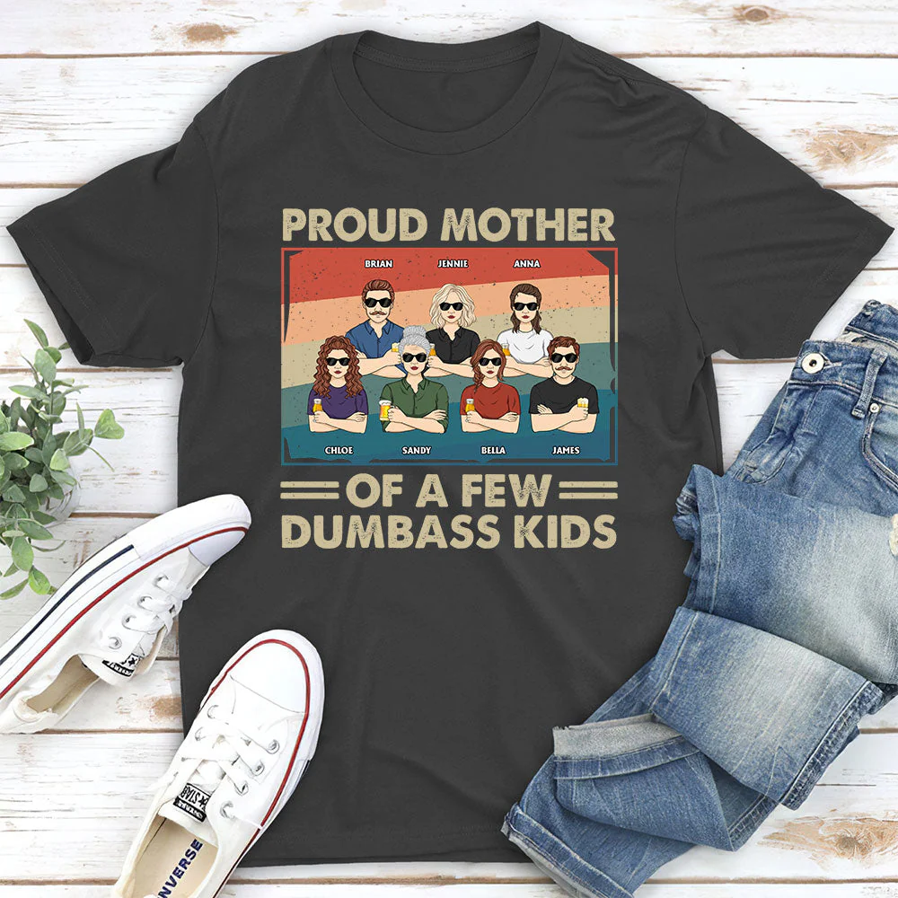 Proud Mother Of A Few Kids - Personalized Custom Unisex T-shirt - Image 5
