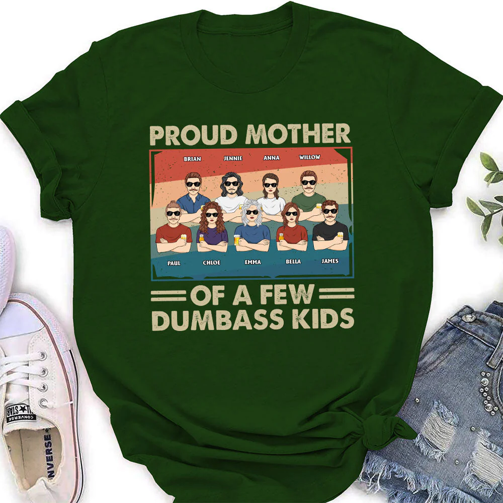Proud Mother Of A Few Kids - Personalized Custom Women's T-shirt - Image 4