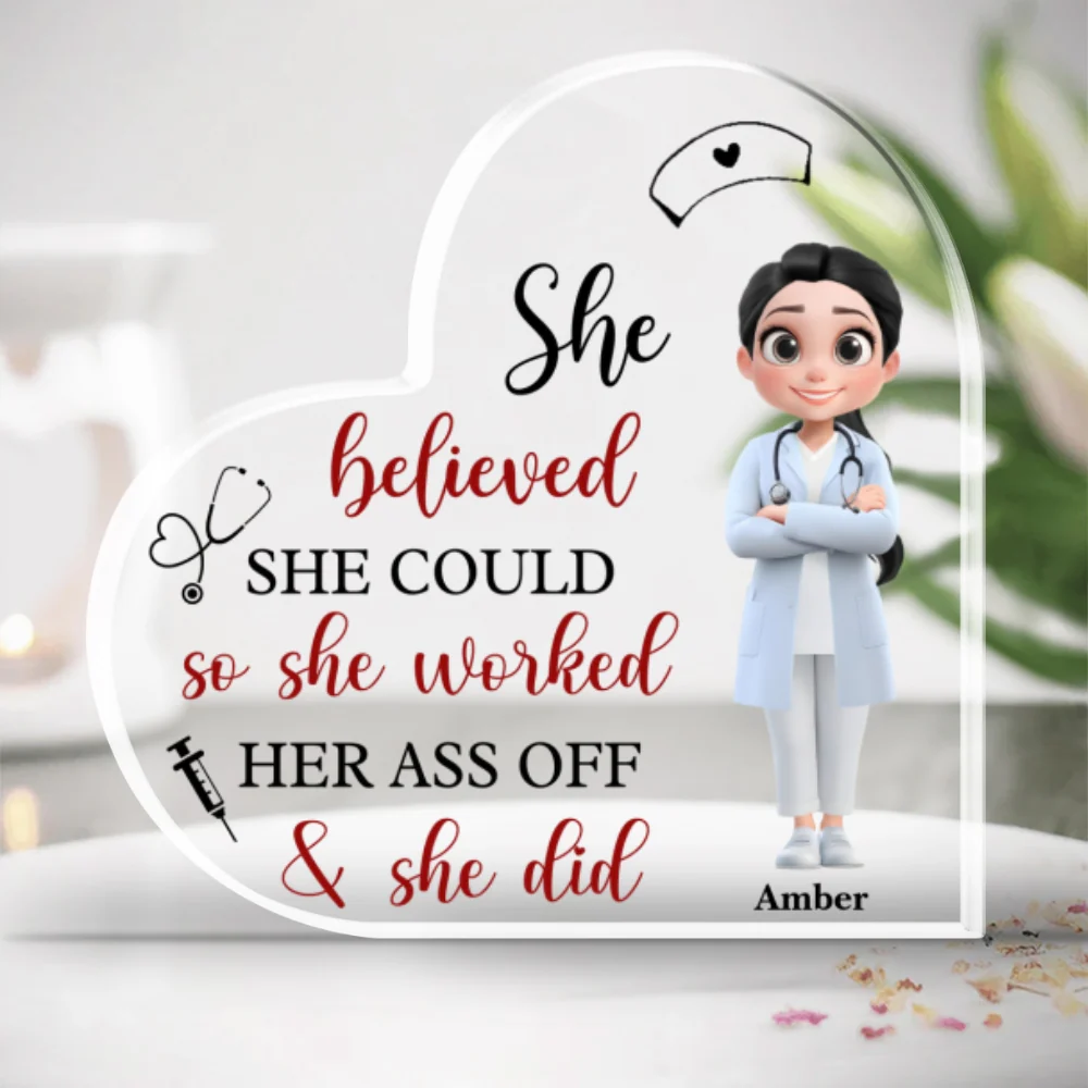 Proud Nurses - Personalized Custom Acrylic Plaque - Image 5