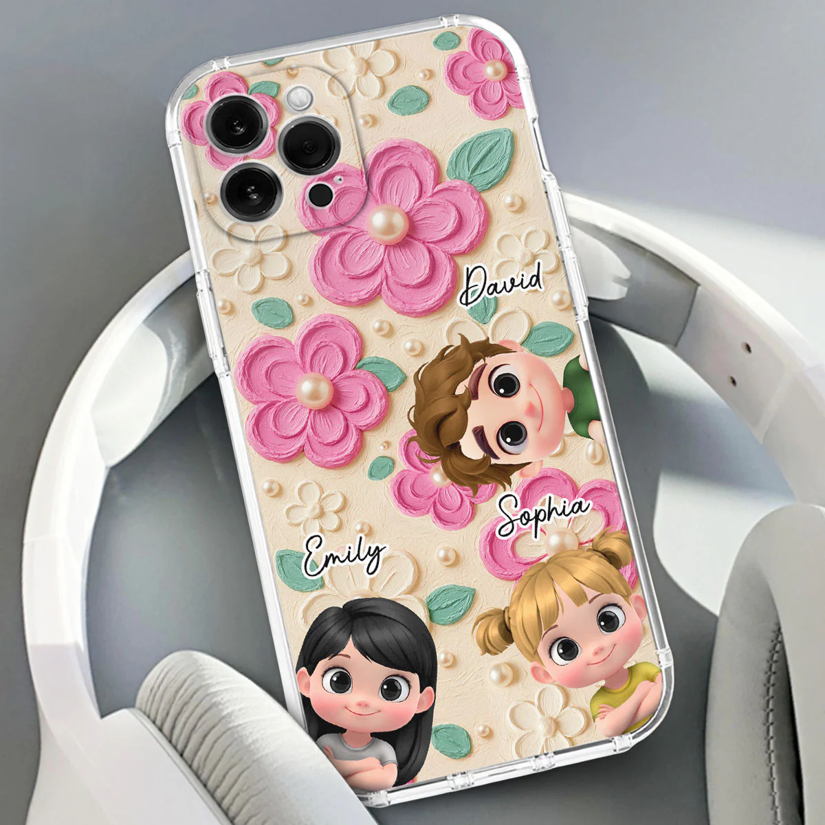 Proud Of Being Grandma - Personalized Custom 3D Effect Phone Case - Image 4