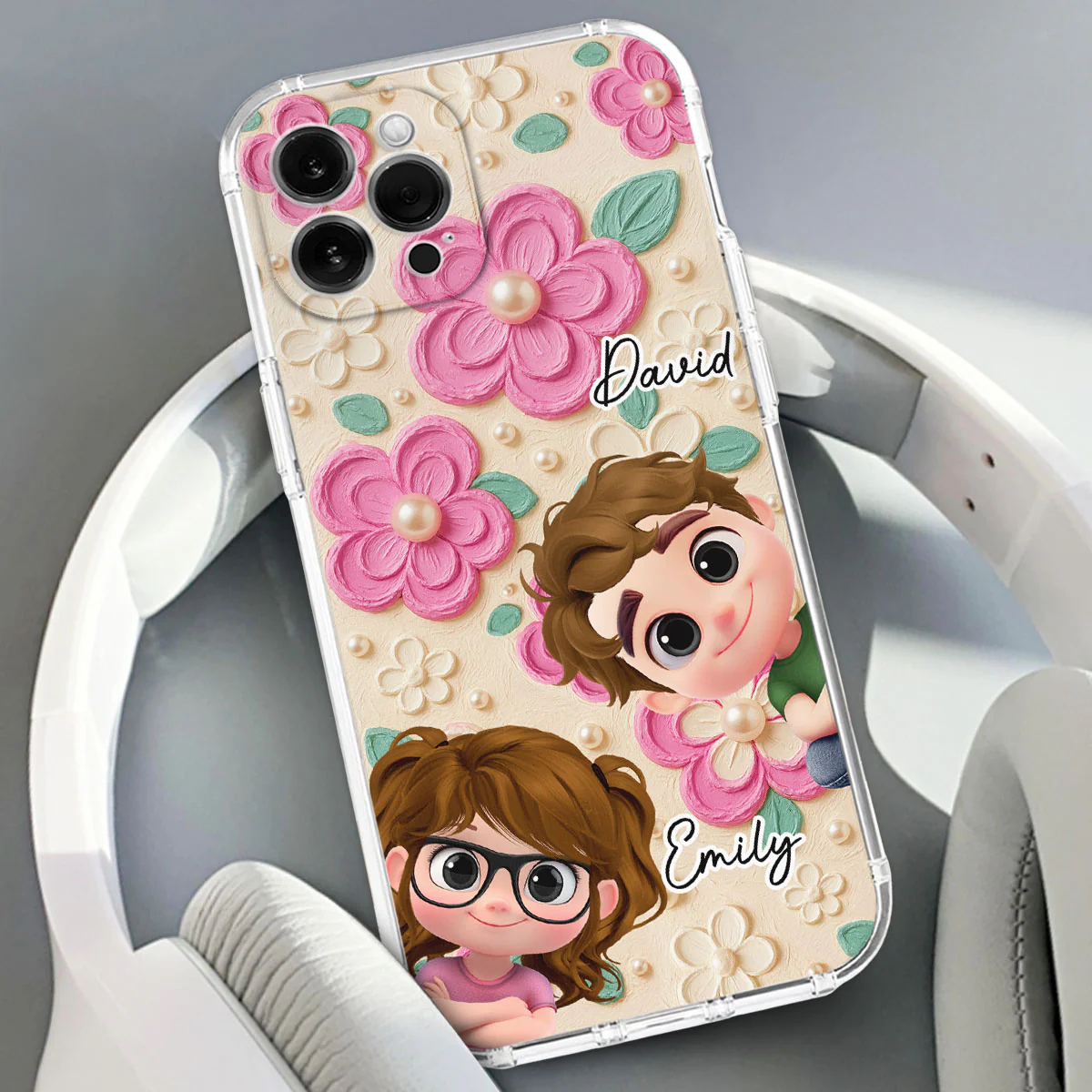 Proud Of Being Grandma Ver 2 - Personalized Custom 3D Effect Phone Case - Image 4