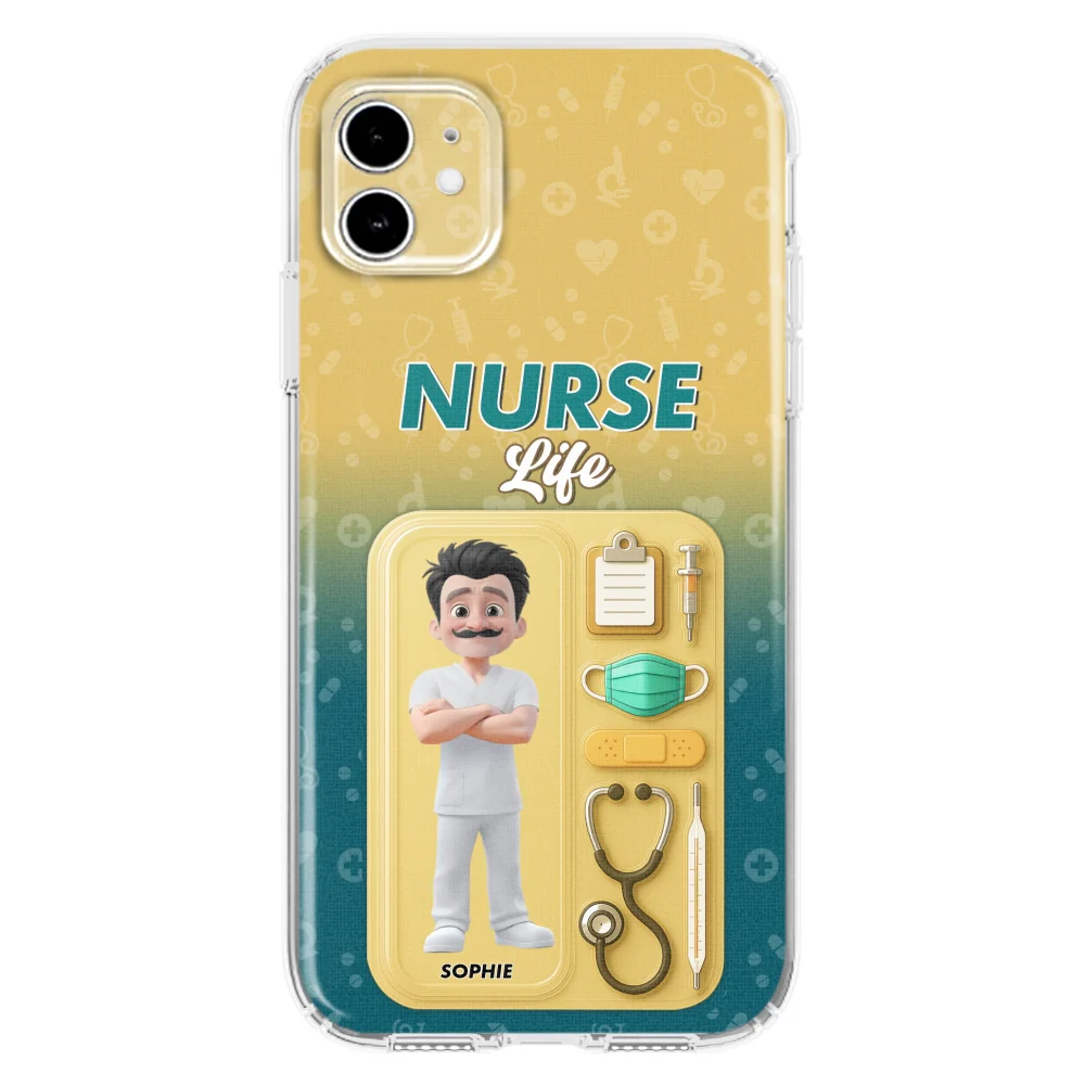 Proud Of Nurse Life - Personalized Custom Phone Case - Image 10