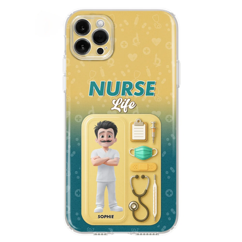 Proud Of Nurse Life - Personalized Custom Phone Case - Image 14