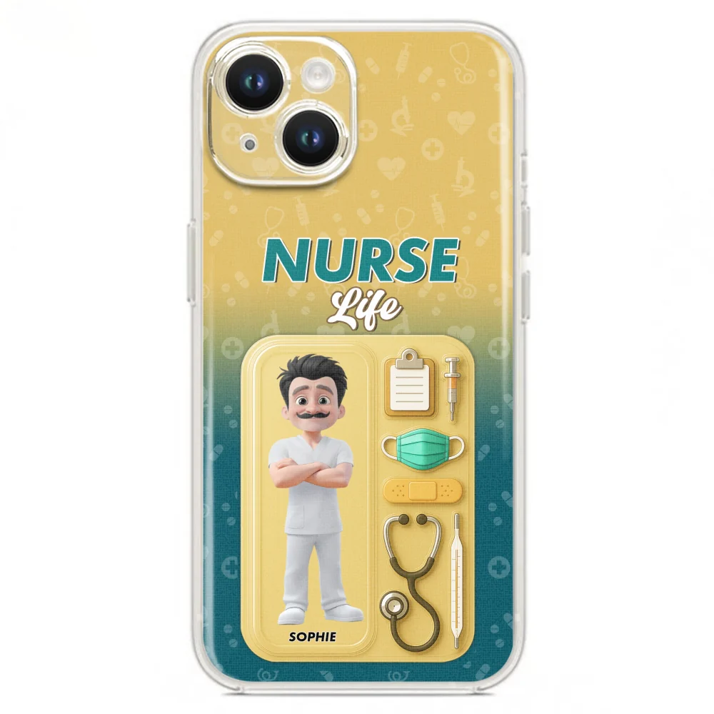 Proud Of Nurse Life - Personalized Custom Phone Case - Image 16