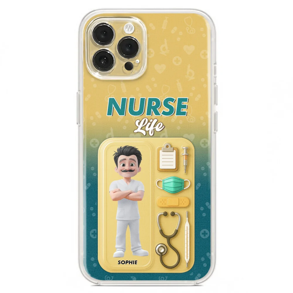 Proud Of Nurse Life - Personalized Custom Phone Case - Image 18