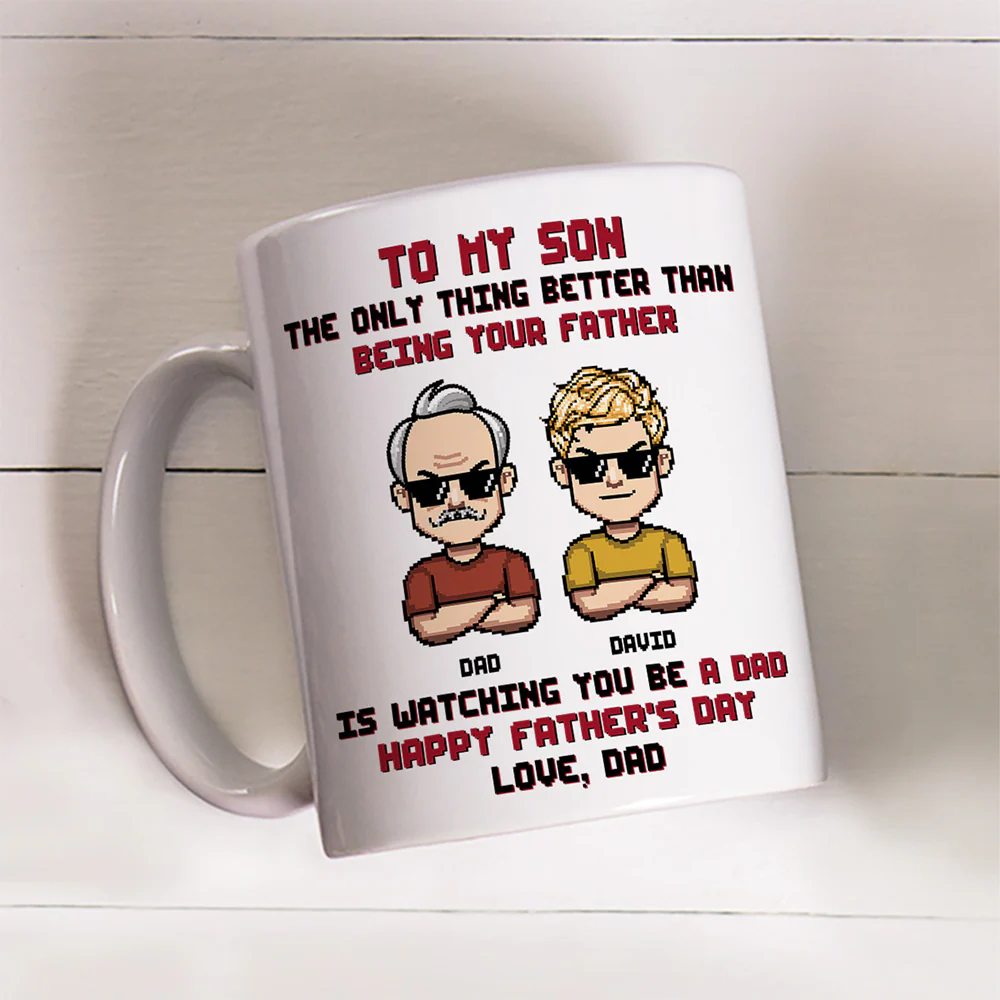Proud Of The Man You Become - Personalized Custom Coffee Mug - Image 4