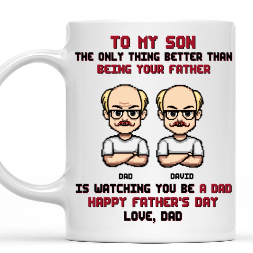 Proud Of The Man You Become - Personalized Custom Coffee Mug - Image 8