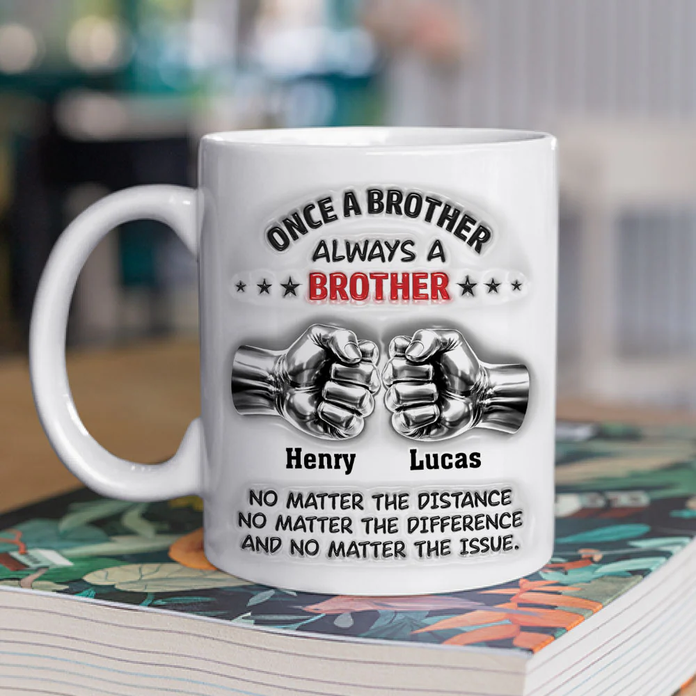 Proud Of You Brother - Personalized Custom 3D Inflated Effect Mug - Image 2