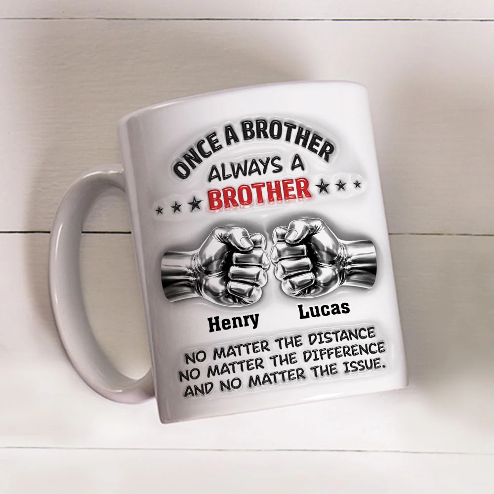 Proud Of You Brother - Personalized Custom 3D Inflated Effect Mug - Image 3