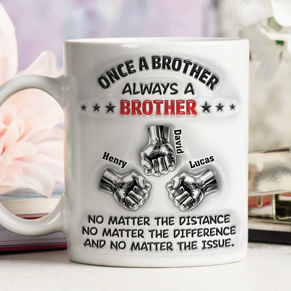 Proud Of You Brother - Personalized Custom 3D Inflated Effect Mug - Image 4