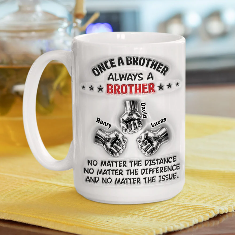 Proud Of You Brother - Personalized Custom 3D Inflated Effect Mug - Image 5