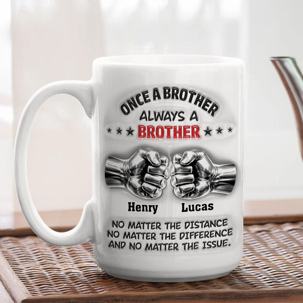 Proud Of You Brother - Personalized Custom 3D Inflated Effect Mug - Image 6