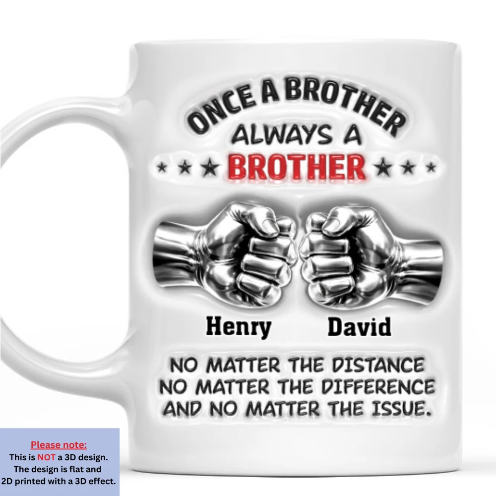 Proud Of You Brother - Personalized Custom 3D Inflated Effect Mug - Image 8