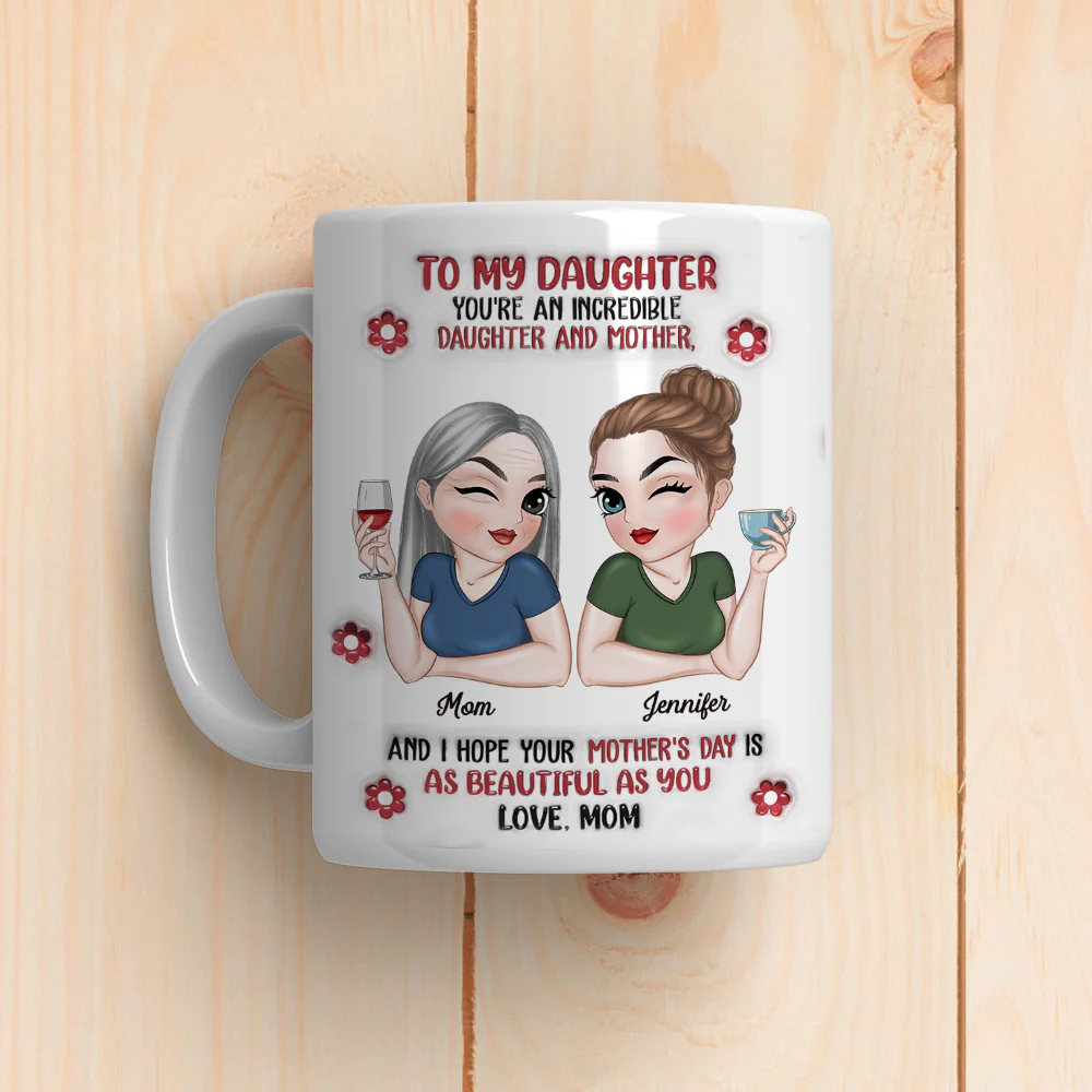 Proud Of You Every Day - Personalized Custom 3D Inflated Effect Mug - Image 2