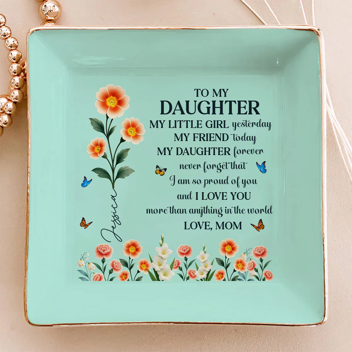 Proud Of You More Than Anything - Personalized Custom Jewelry Dish
