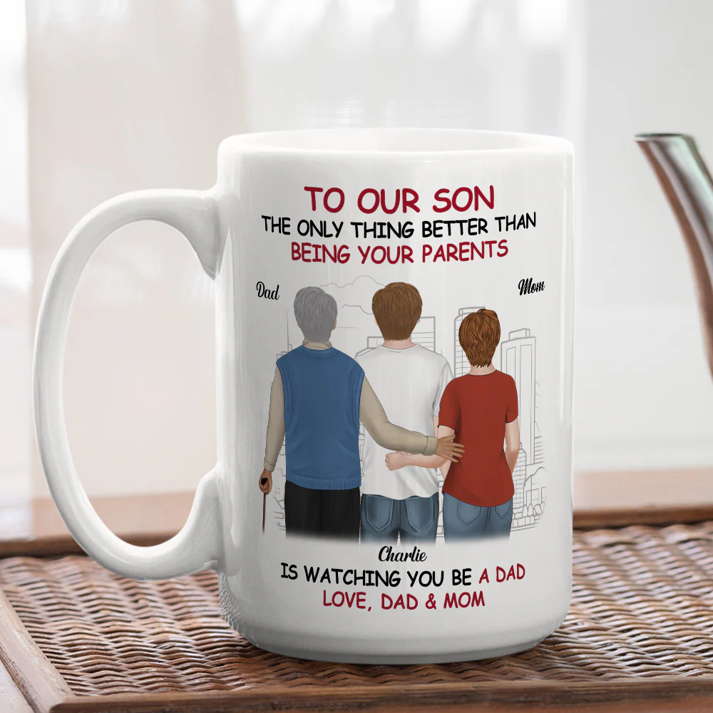 Proud Of You - Personalized Custom Coffee Mug - Image 5