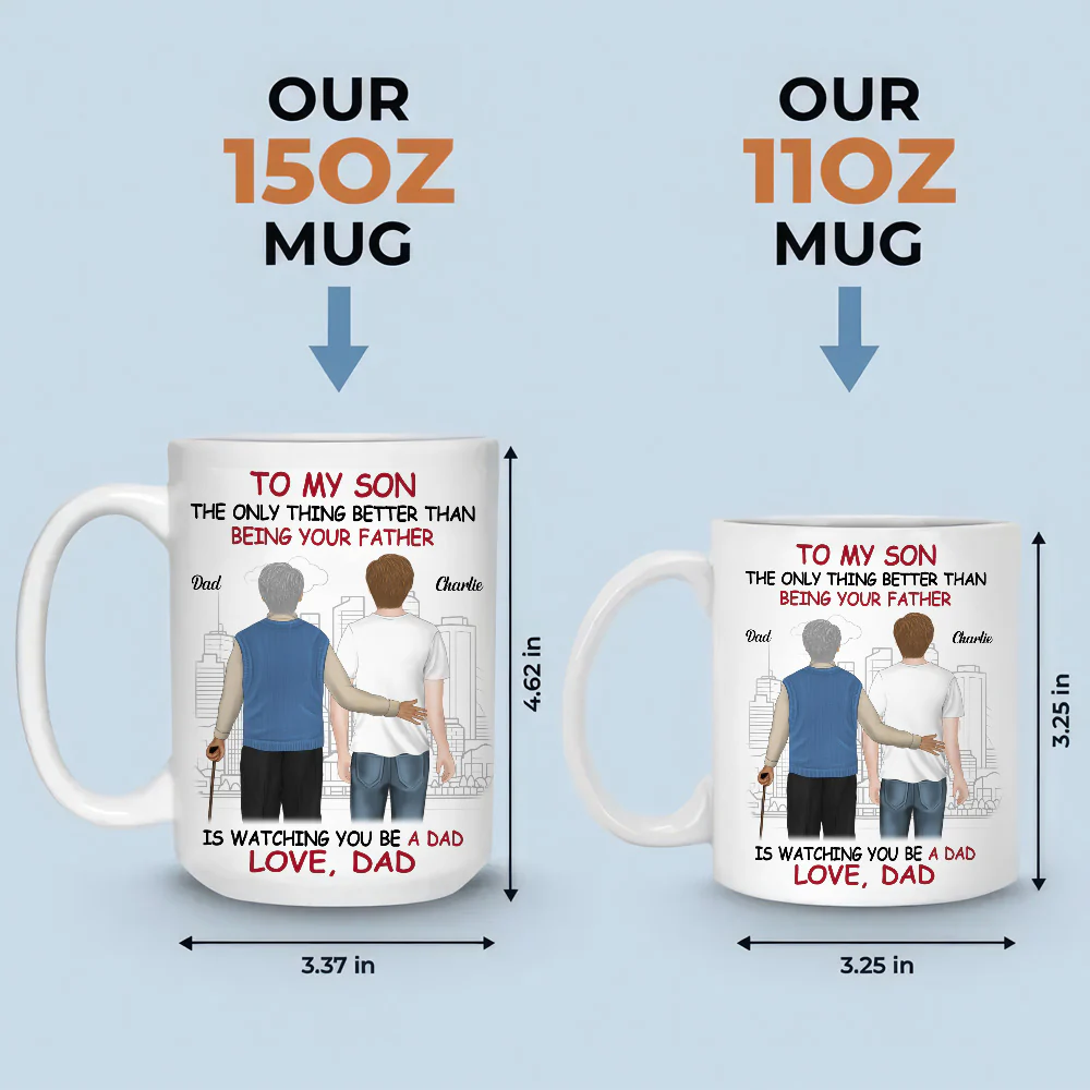 Proud Of You - Personalized Custom Coffee Mug - Image 6