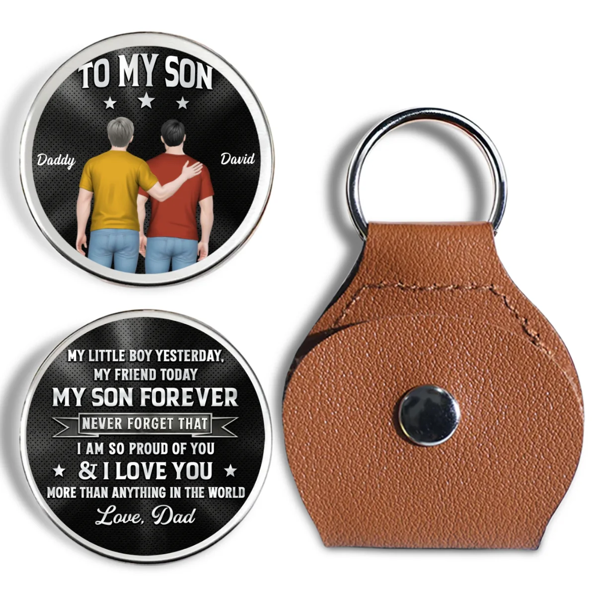Proud Of You Son - Personalized Custom Pocket Hug - Image 6