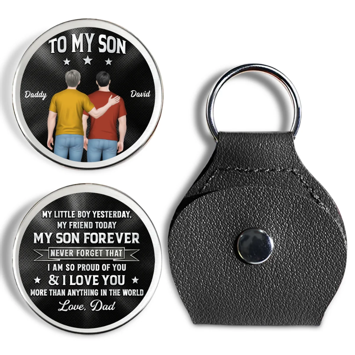 Proud Of You Son - Personalized Custom Pocket Hug - Image 7