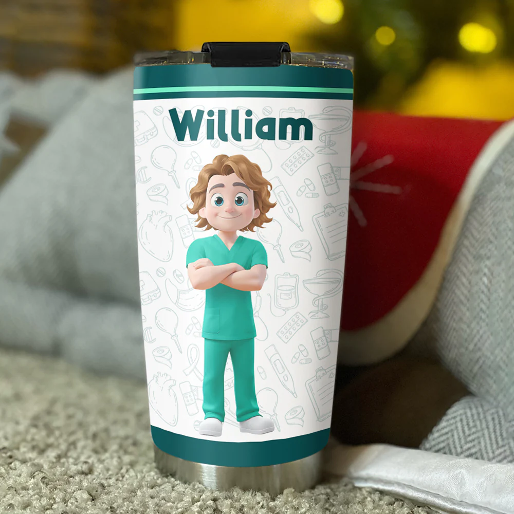 Proud To Be A Nurse - Personalized Custom Tumbler - Image 3