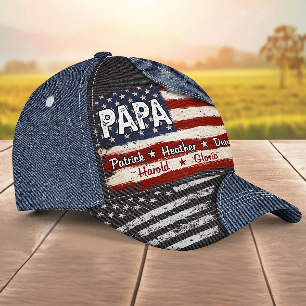 Proud To Be American - Personalized Classic Cap - Image 4