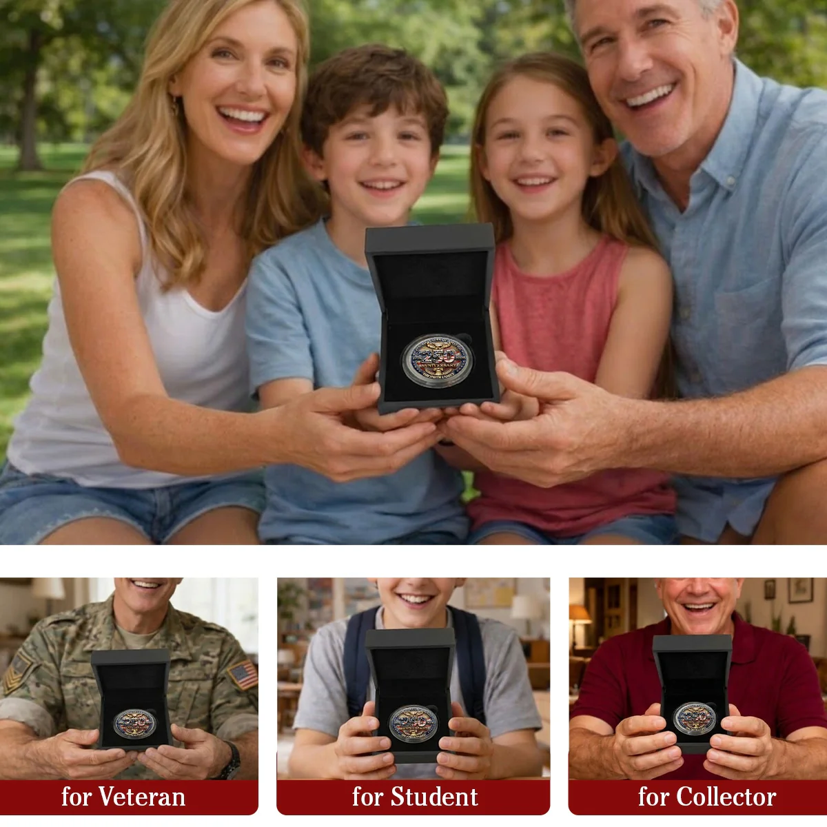 Proud To Be American - Personalized Custom Commemorative Keepsake Coin - Image 7