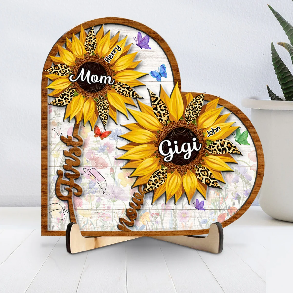 Proud To Be Mom And Grandma - Personalized Custom Wooden Plaque - Image 5