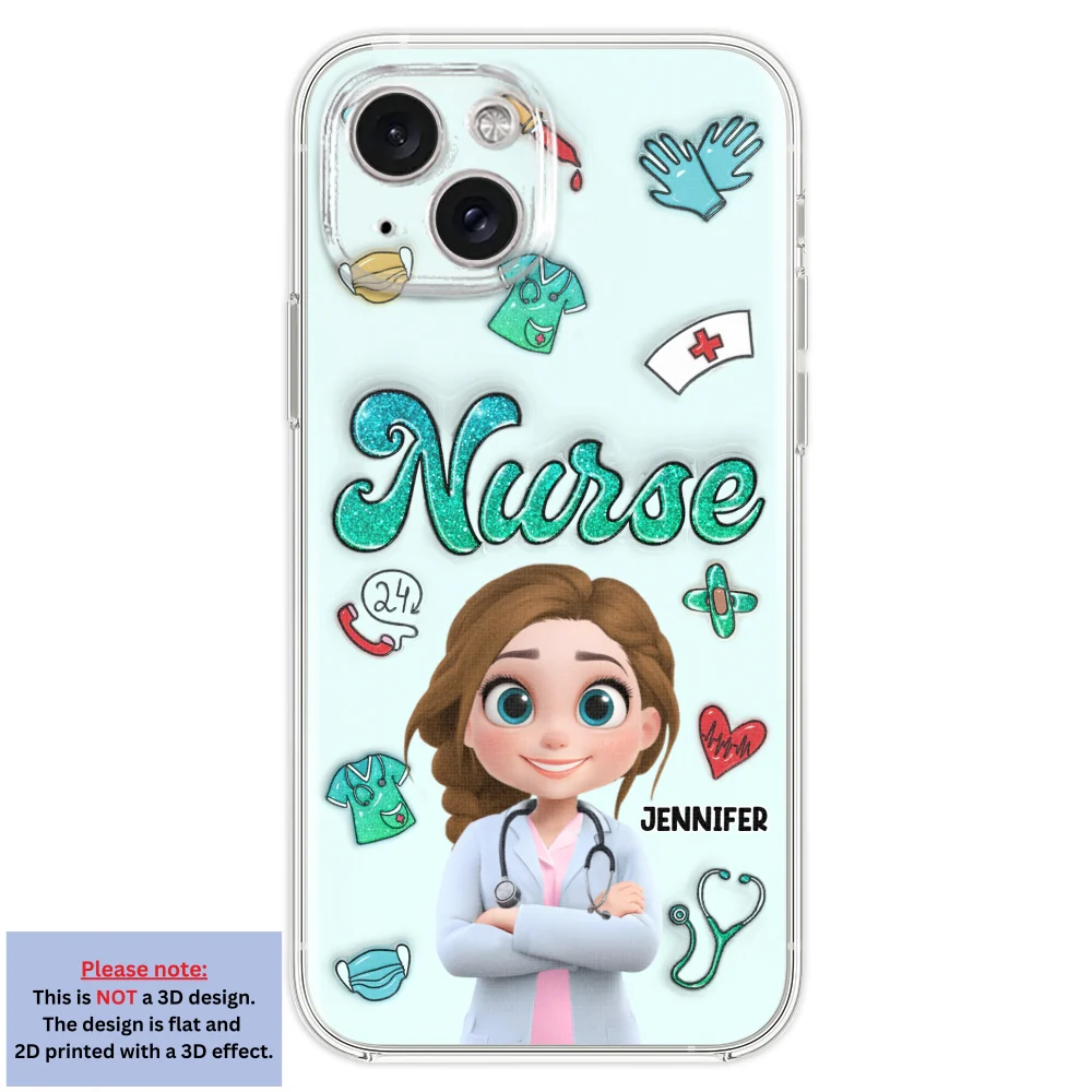 Proud To Nurse Life - Personalized Custom 3D Inflated Effect Phone Case - Image 20