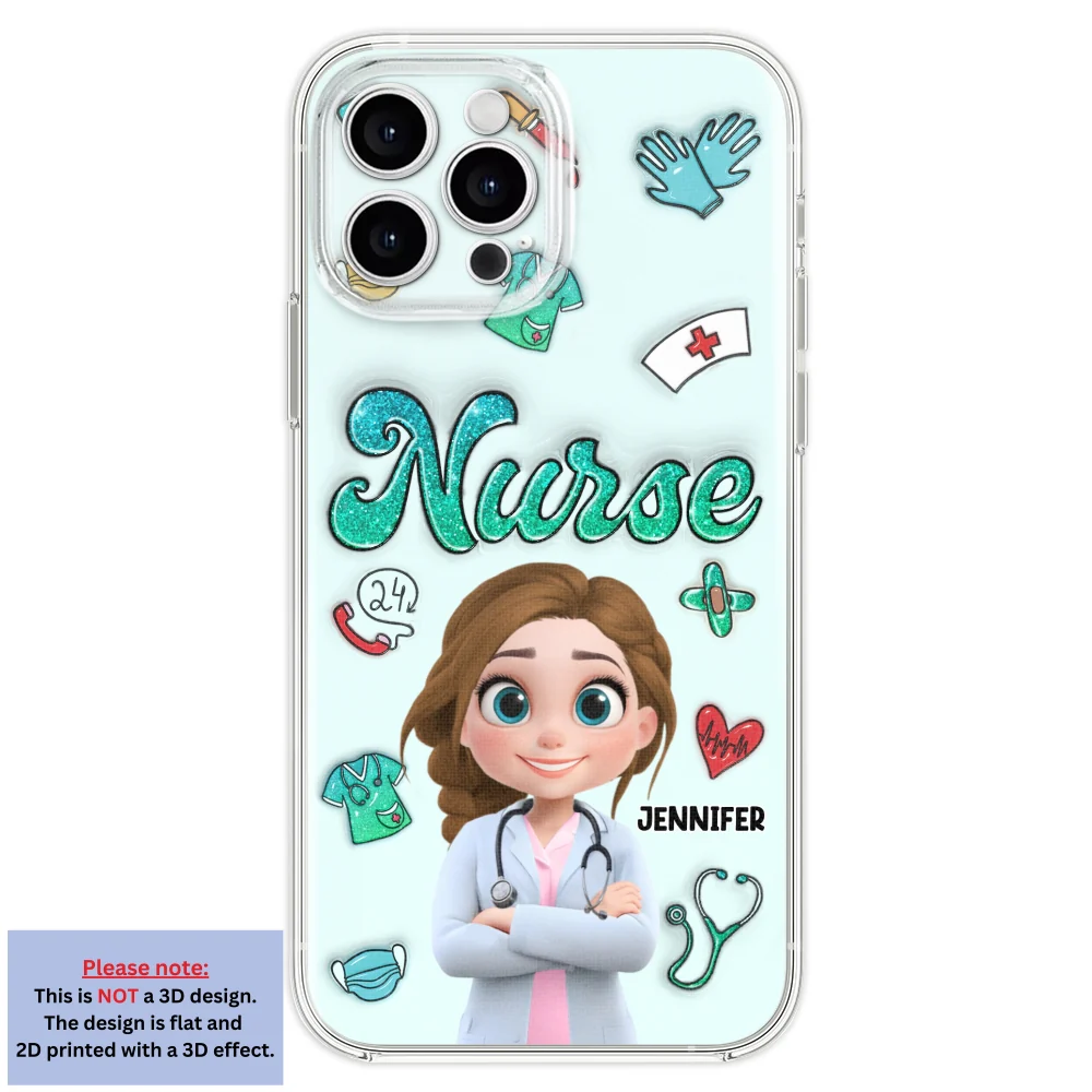 Proud To Nurse Life - Personalized Custom 3D Inflated Effect Phone Case - Image 21