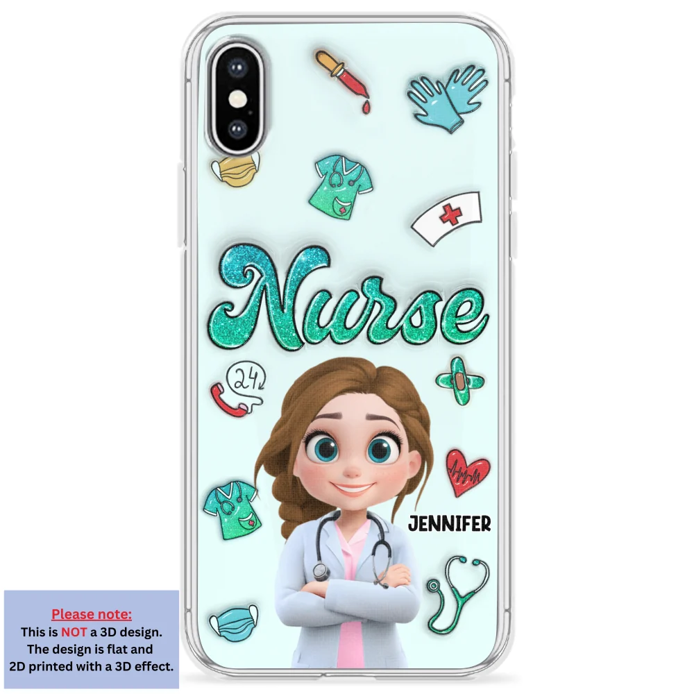 Proud To Nurse Life - Personalized Custom 3D Inflated Effect Phone Case - Image 24