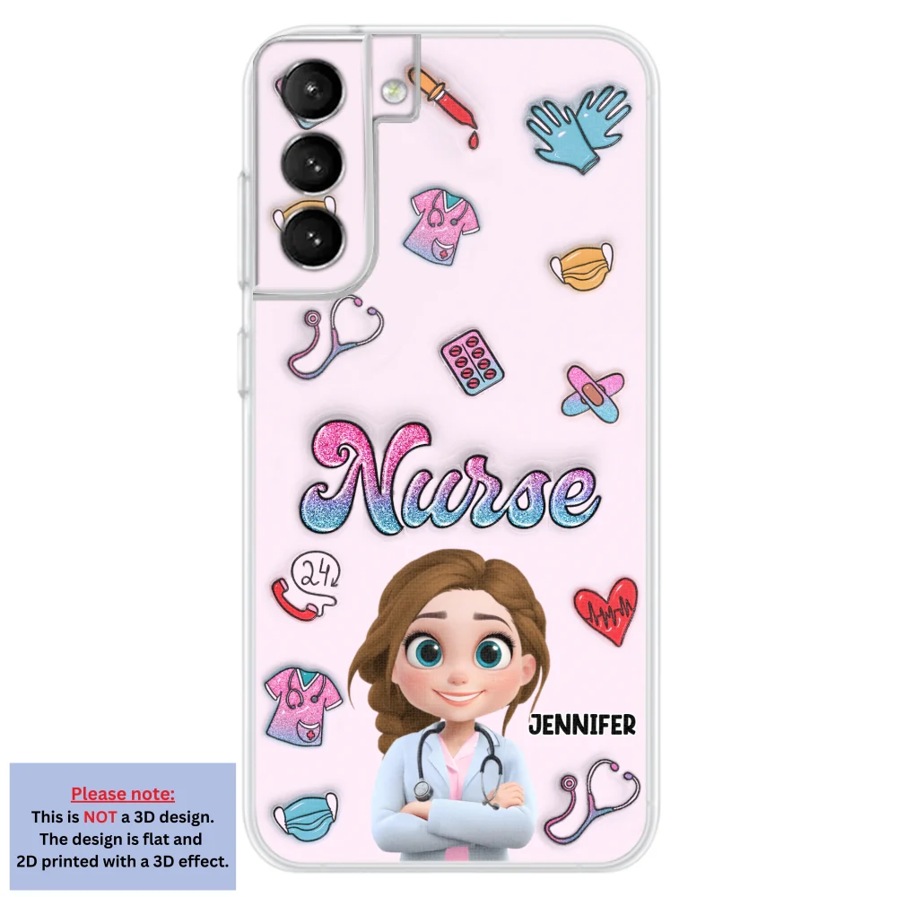 Proud To Nurse Life - Personalized Custom 3D Inflated Effect Phone Case - Image 28
